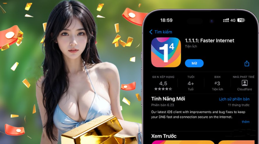Hình ảnh quảng cáo của 3389 hiển thị nền tảng và các lợi ích