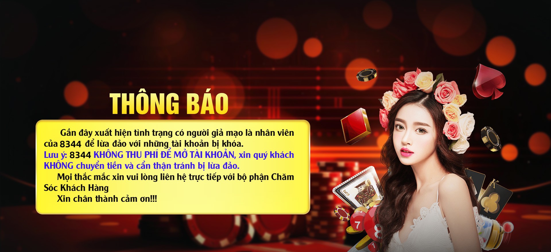 Hình ảnh quảng cáo của 3389 hiển thị nền tảng và các lợi ích